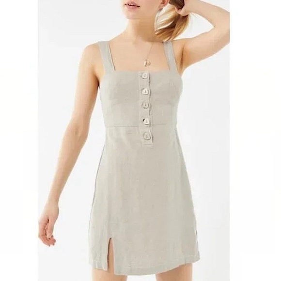 Urban Outfitters Dresses & Skirts - Urban Outfitters Avalon Linen Button-Front Mini Dress